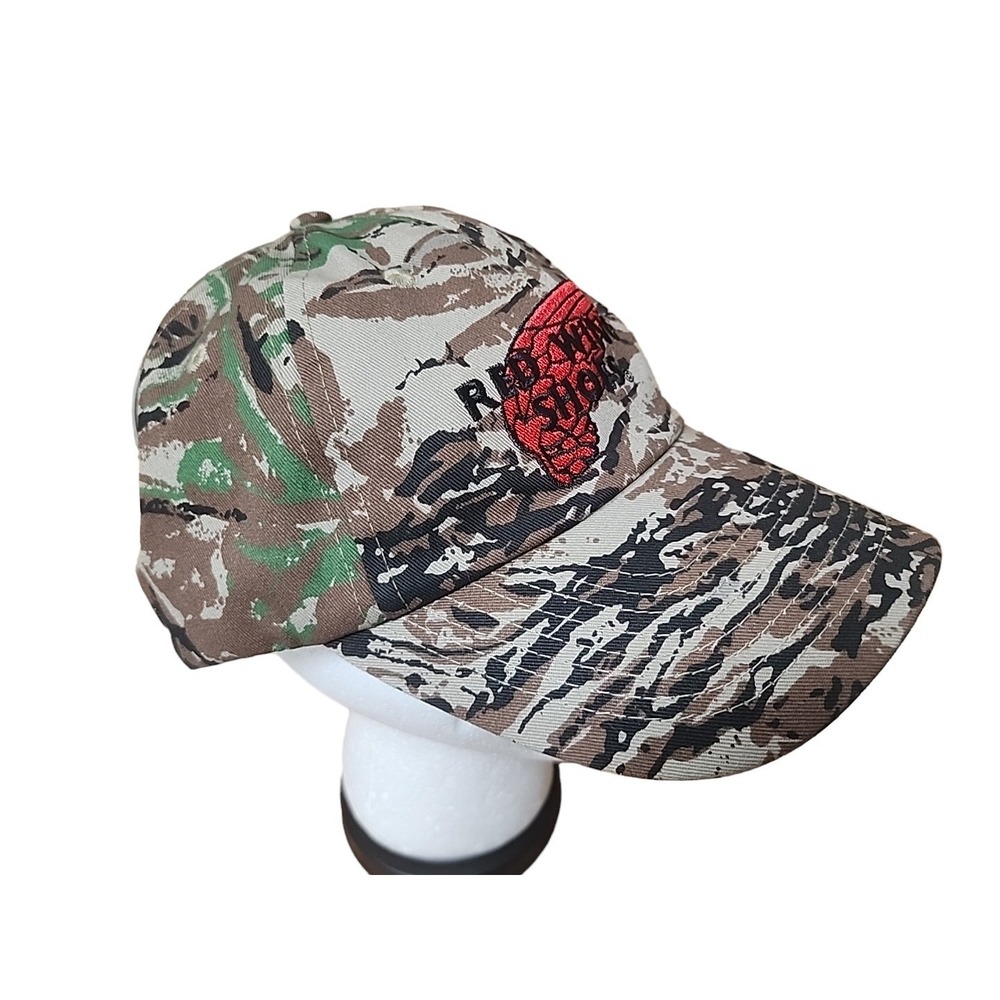 Vtg Red Wing Shoes Camouflage Hat Cap Adjustable Strapback Mohr's NWOT